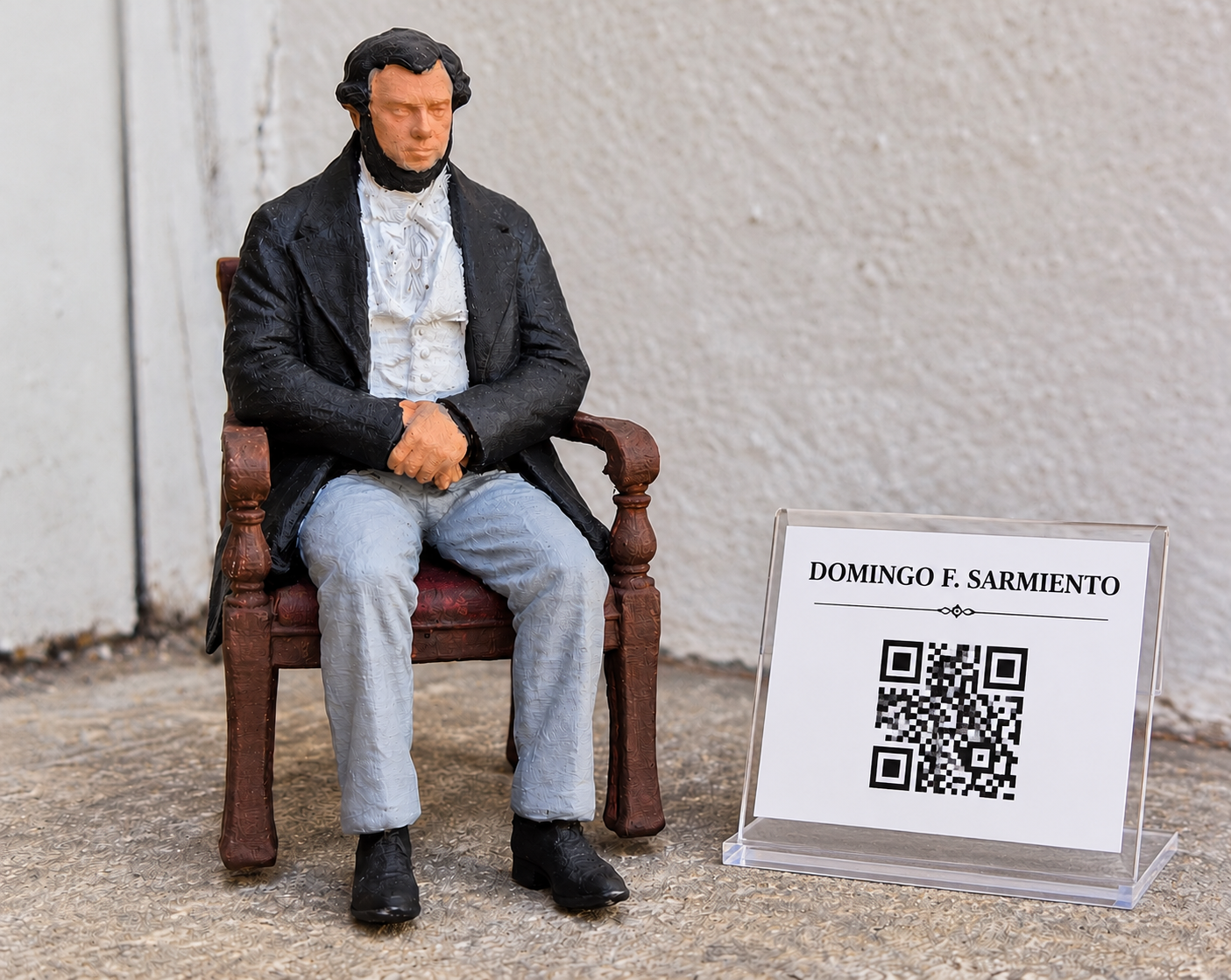 Réplica 3D de Domingo Faustino Sarmiento